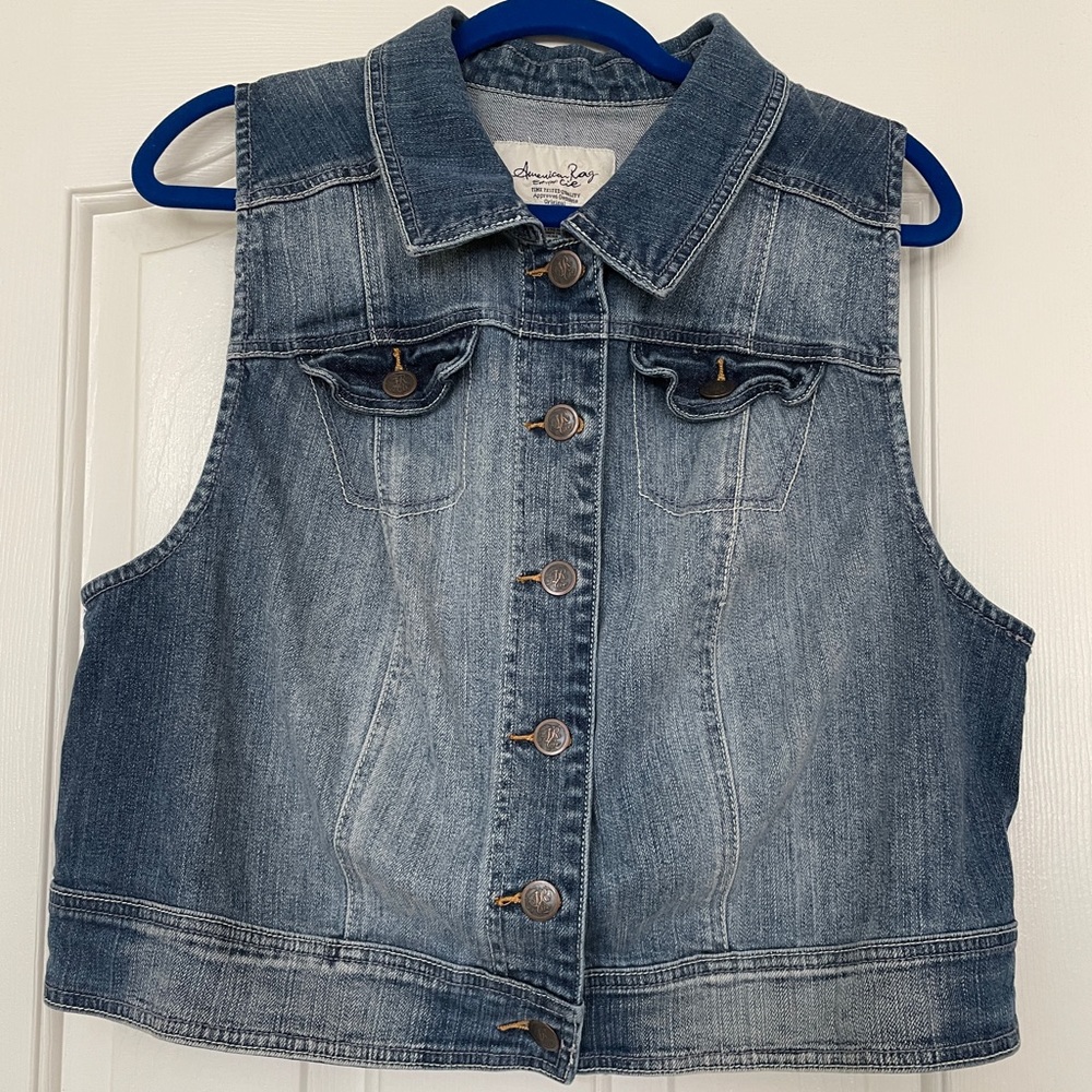 Jean vest 2XL. Vintage American rag.
